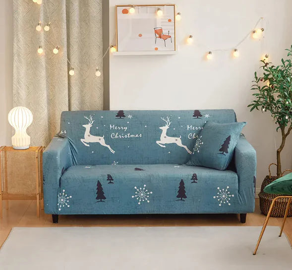 Christmas Cheer Stretch Sofa Cover