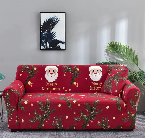 Christmas Cheer Stretch Sofa Cover