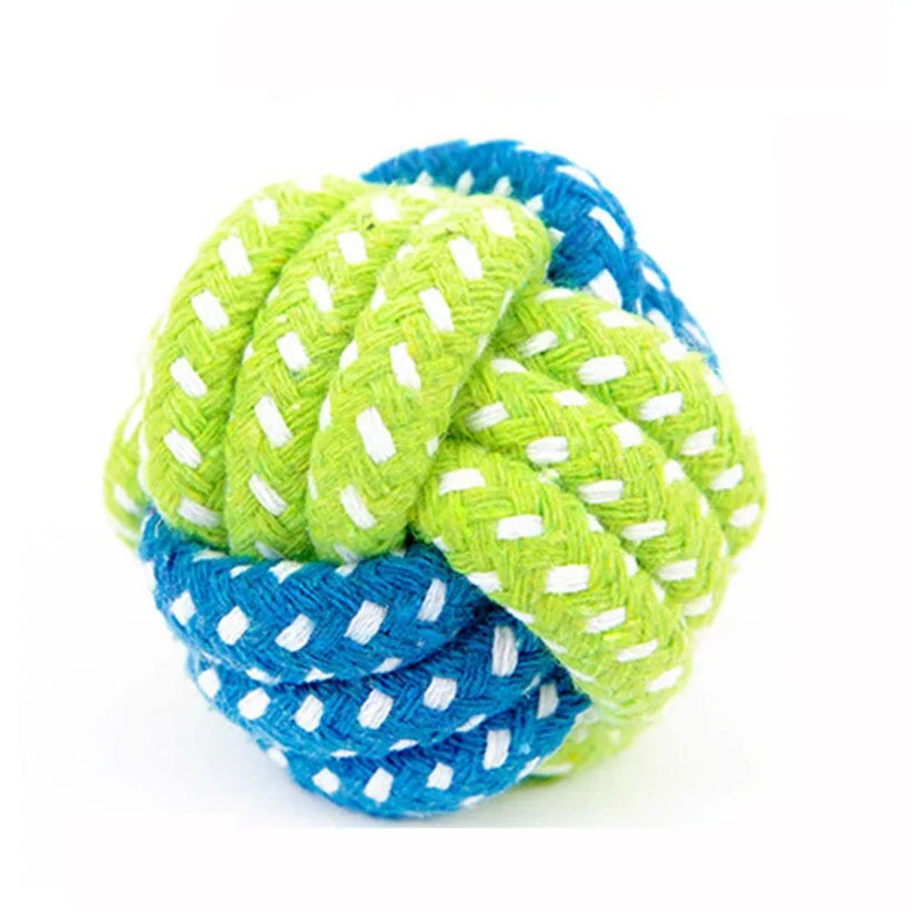 Green Rope Ball Toy for Large Small Dog Cat