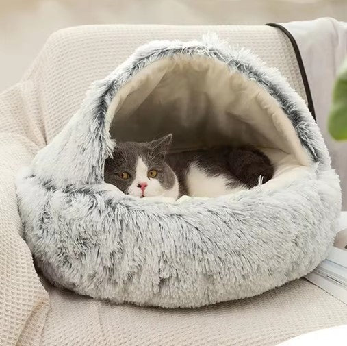 Cozy round comfort plush Pet Bed