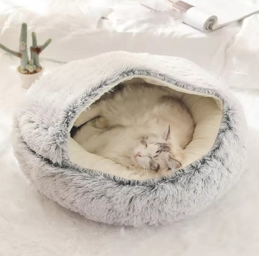 Cozy round comfort plush Pet Bed