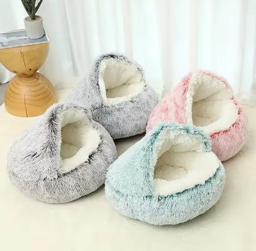 Cozy round comfort plush Pet Bed